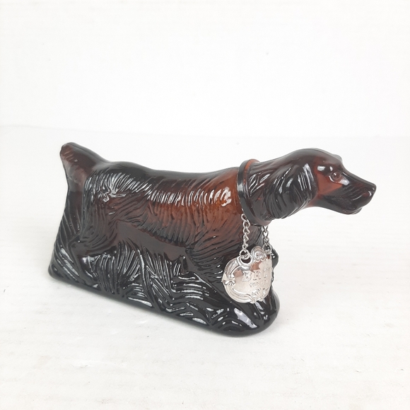 Avon At Point 5fl oz  Hunting Dog Tribute After Shave Decanter Bottle Empty - Picture 1 of 6